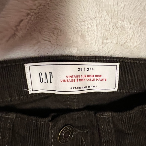 4/$20 - Gap dark brown corduroy pants women’s size 26 - Picture 4 of 10